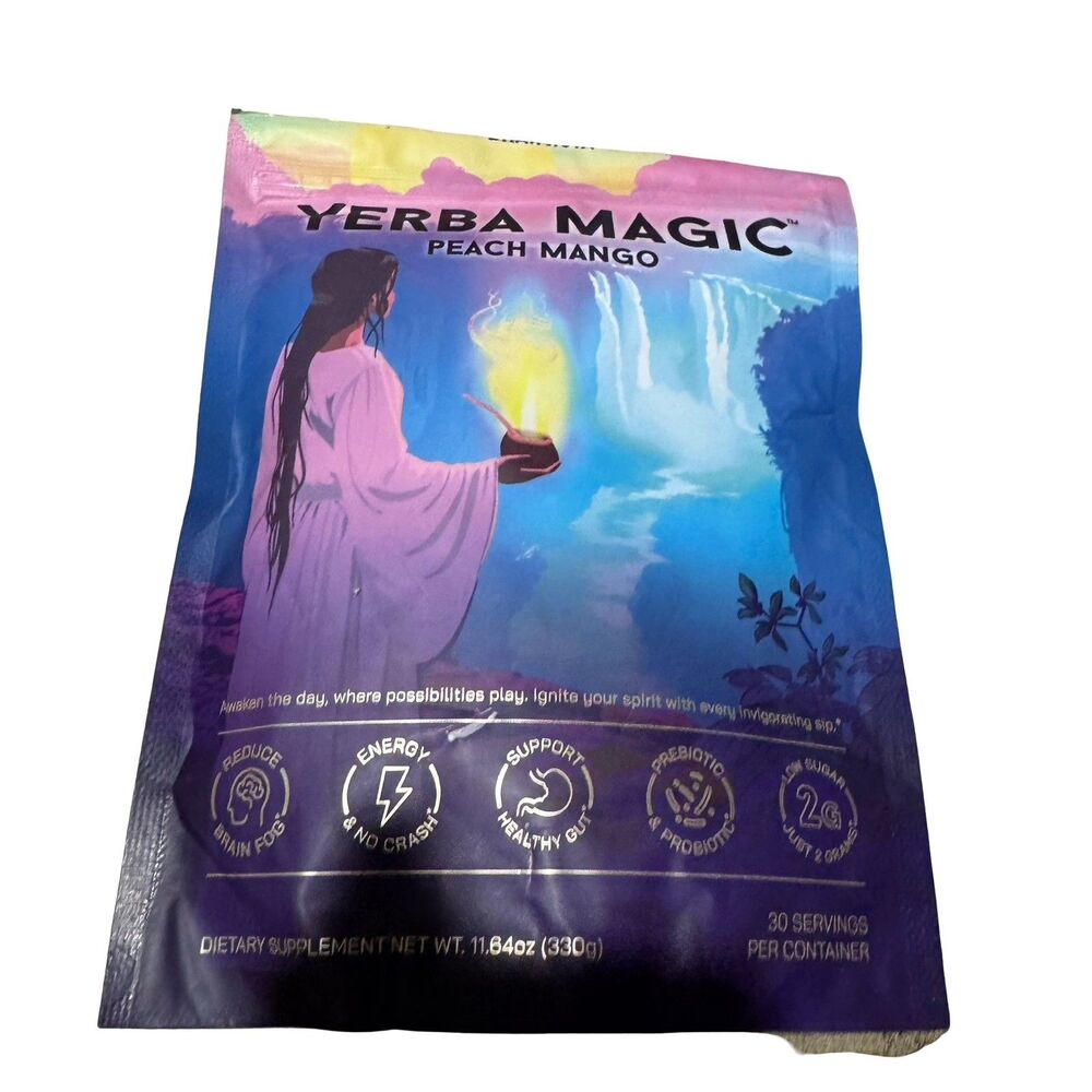Yerba Magic–Yerba Mate Tea Instant Powder Super Drink with Prebiotics Peach